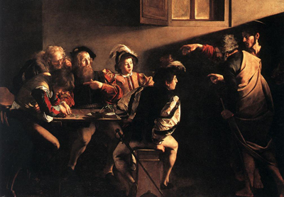 "The Calling of Saint Matthew," Caravaggio