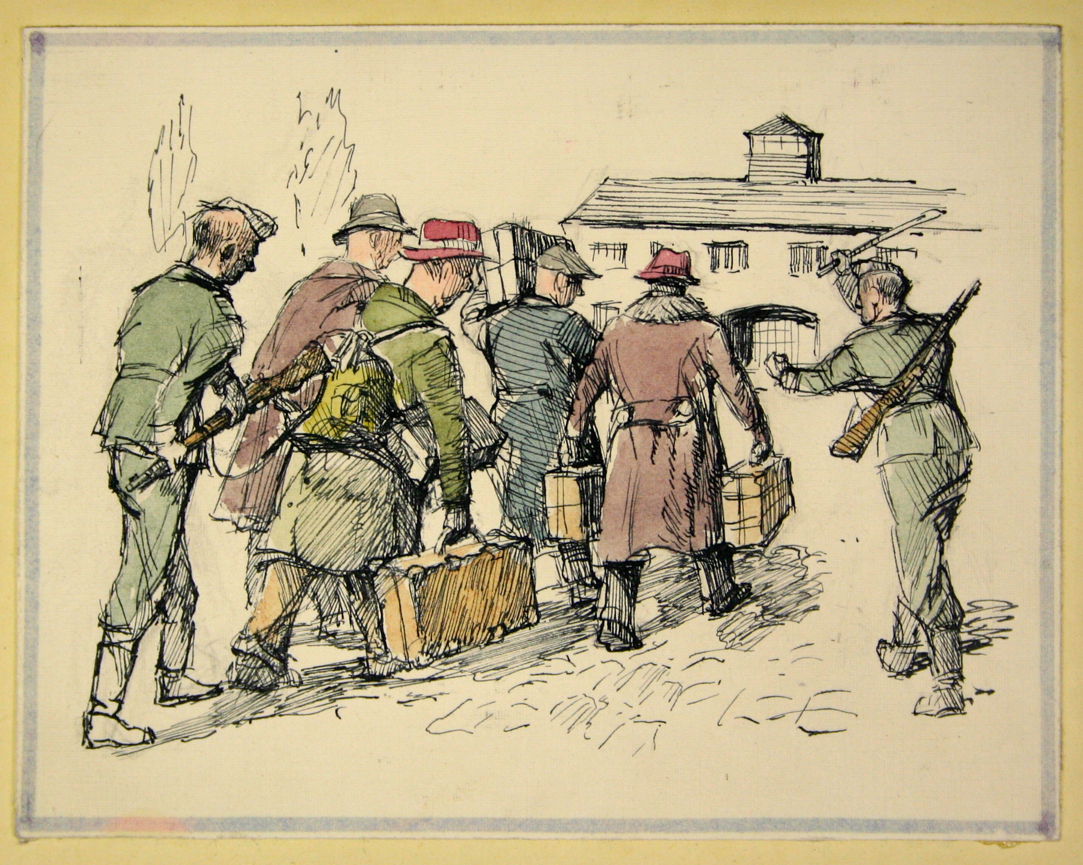 An illustration from the Dachau Album