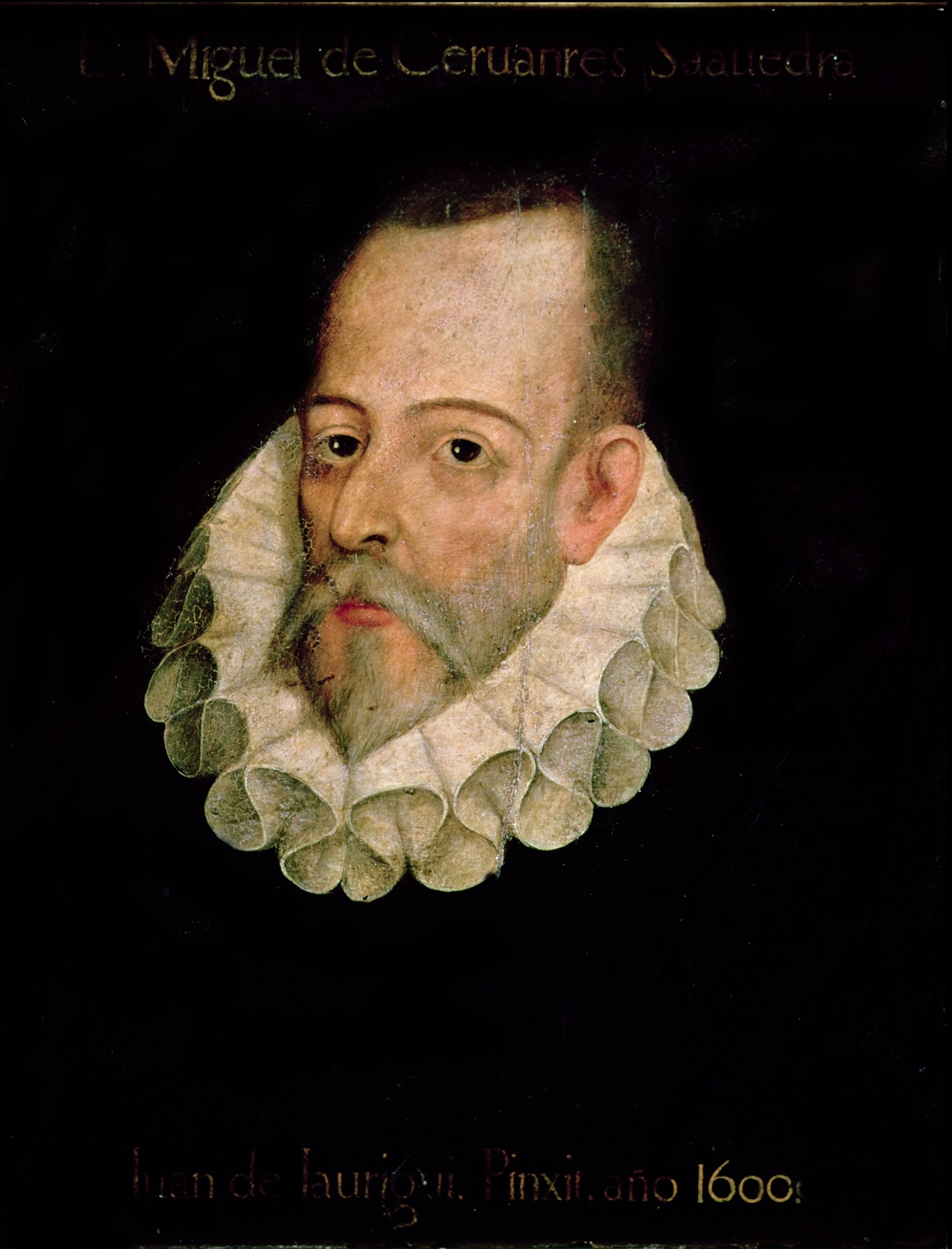 Portrait of Miguel de Cervantes y Saavedra (1547-1615) by Juan de Jauregui y Aguilar