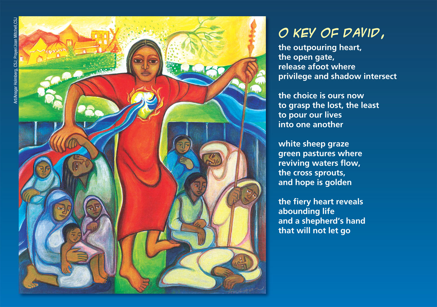 “O Key of David,” by Ansgar Holmberg, C.S.J. Poem by Joan Mitchell, C.S.J. 