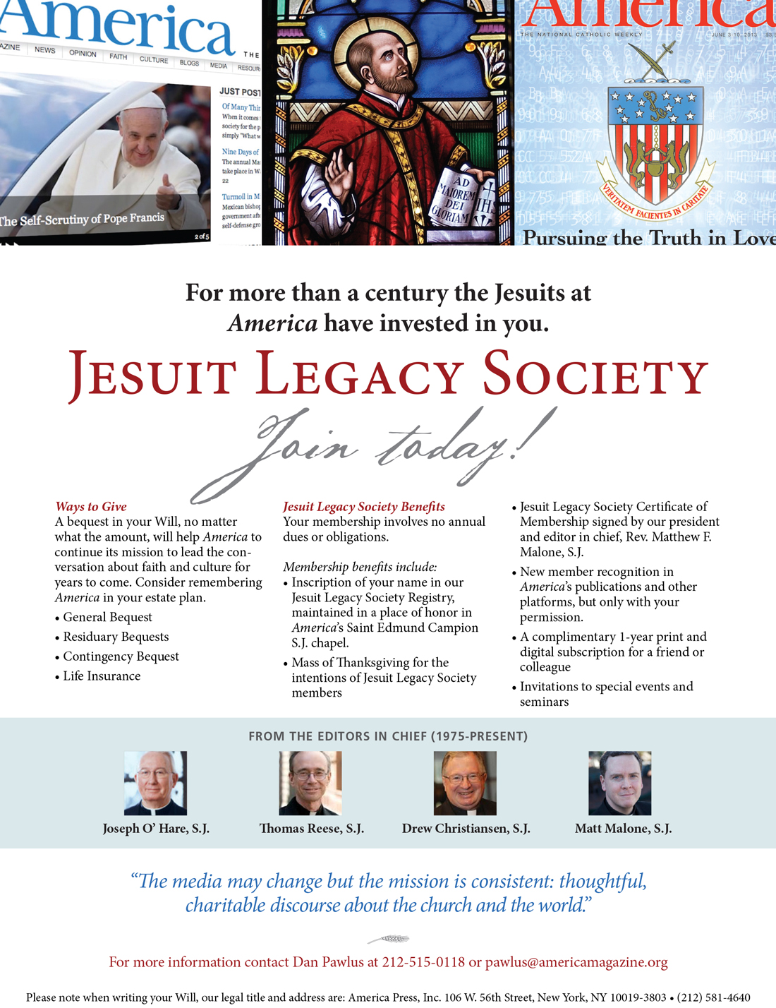 Jesuit Legacy Society Description