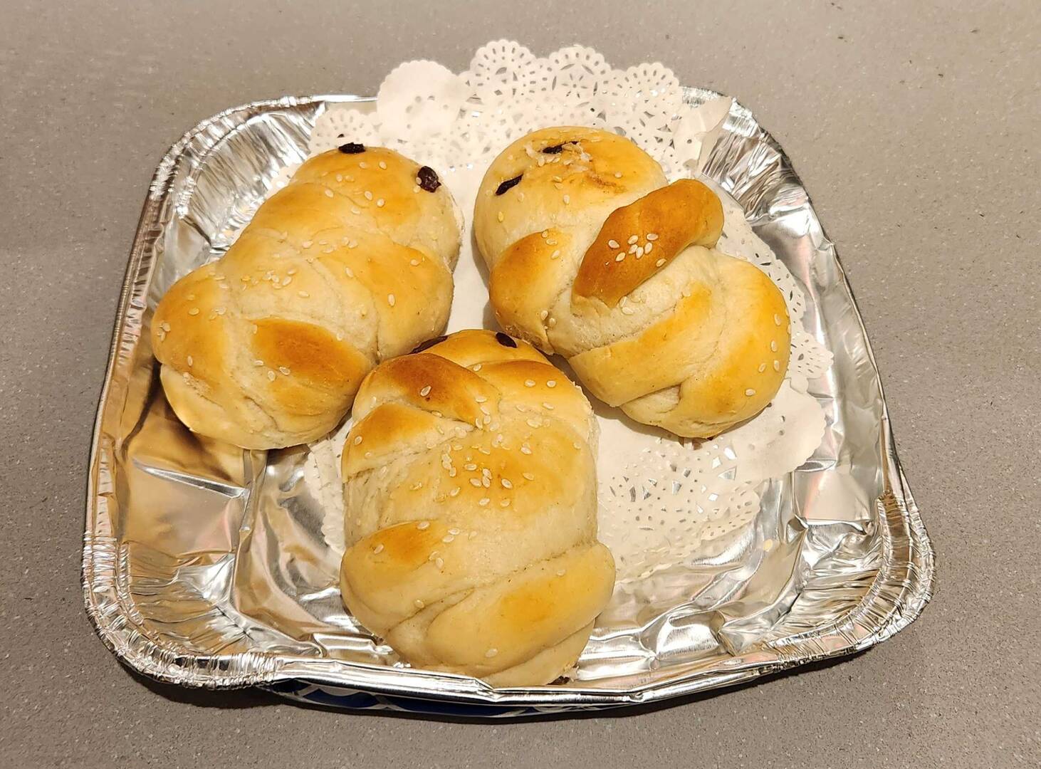 Lazarákia, or “Little Lazaruses,” are small, sweet spice breads, often made by Greek Orthodox Christians on Lazarus Saturday, the Saturday that begins Holy Week. (Courtesy of James Martin, S.J.)