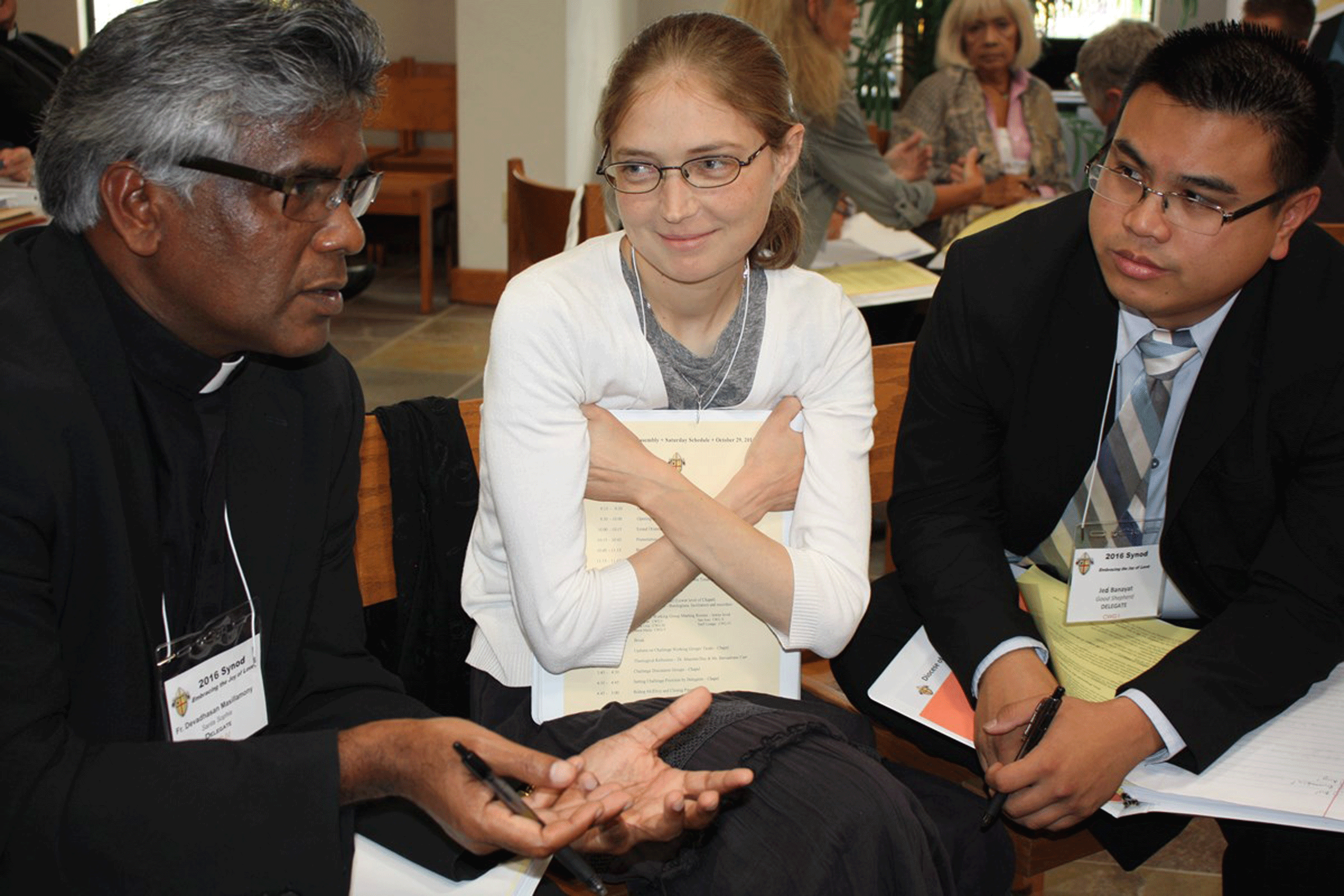 In the working groups, lay leaders, priests and theologians all met together. (Photo: courtesy of Diocese of San Diego/Aida Bustos)