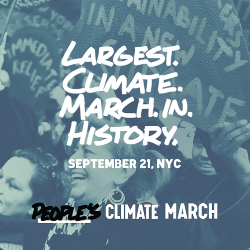Photo courtesy of People's Climate March