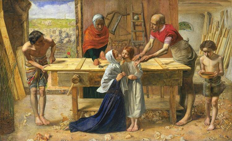 “Christ in the House of His Parents,” by John Everett Millais (1849–50)
