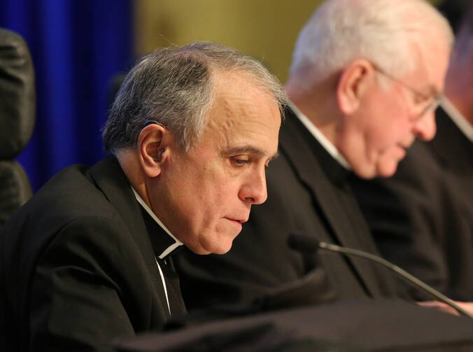 Cardinal Daniel N. DiNardo of Galveston-Houston is pictured Nov. 15, 2017, at the annual fall general assembly of the USCCB in Baltimore. (CNS photo/Bob Roller)