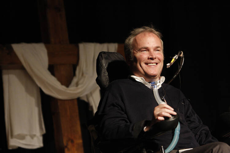 Detective Steven McDonald of the New York Police Department, who was shot and paralyzed in the line of duty in 1986, pictured in 2009 (CNS photo/Gregory A. Shemitz, Long Island Catholic). 