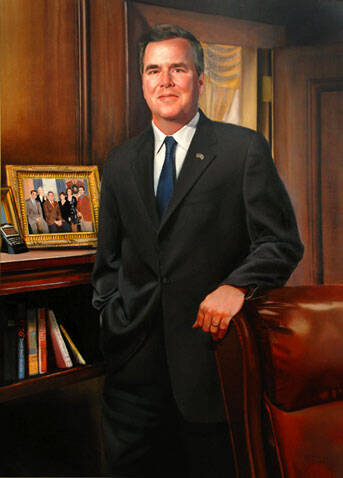 Official portrait of former Gov. Jeb Bush from the state of Florida's website