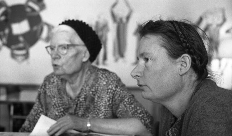 Dorothy Day and her daughter, Tamar (photo courtesy of Kate Hennessy)