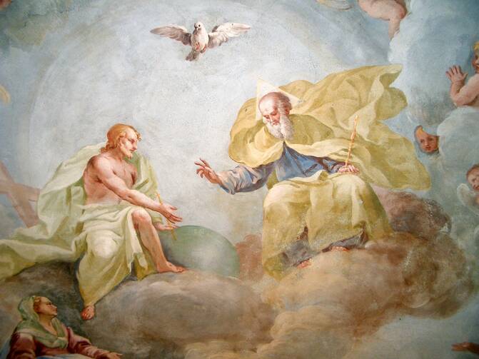 Holy Trinity, fresco by Luca Rossetti da Orta, 1738–9 (St. Gaudenzio Church at Ivrea).