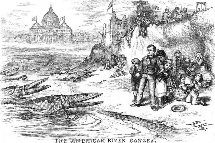 "The American River Ganges," Harper’s Weekly, September, 1871 by Thomas Nast.