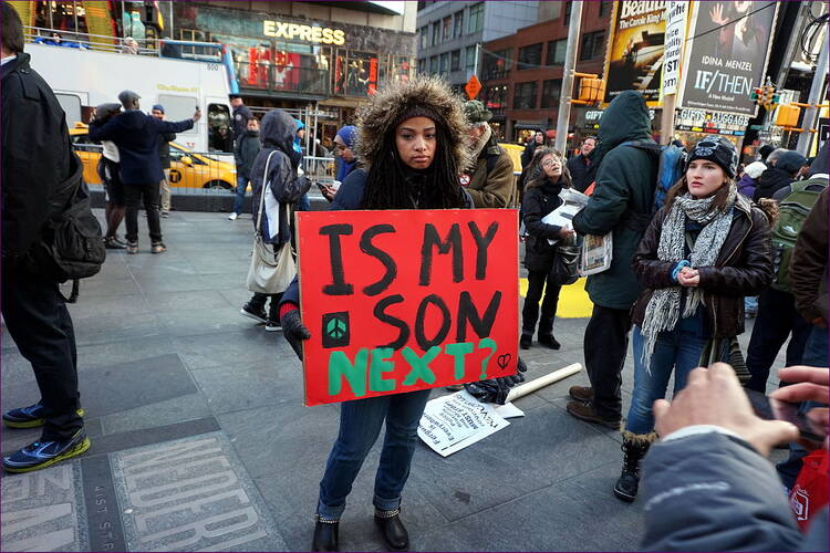 Black Lives Matter protesters boycott Black Friday in New York City