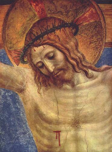 Detail from Fra Angelico's "The Crucifixion of Christ" 15th cent.