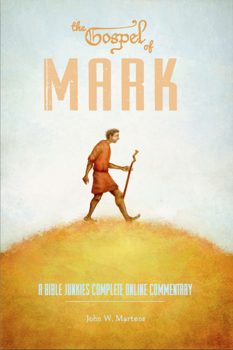 Gospel of Mark front cover, original watercolor by Gabriella Galvez