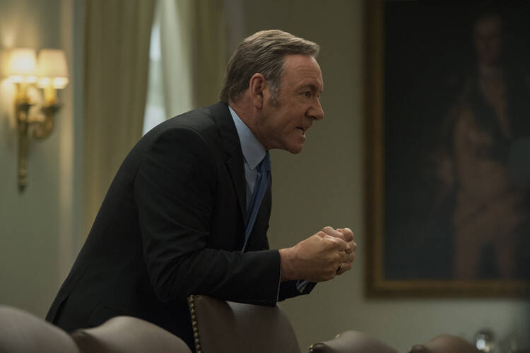 THE DEVIL'S SOLDIER. Kevin Spacey as Frank Underwood in "House of Cards"