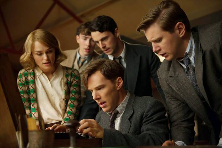 CODE BREAKERS. Keira Knightley, Benedict Cumberbatch and Mark Strong in "The Imitation Game."