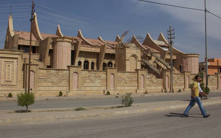 The church of Mar Behnam and Mart Sarah awaits repairs in Qaraqosh, Iraq. Photo by Kevin Clarke.