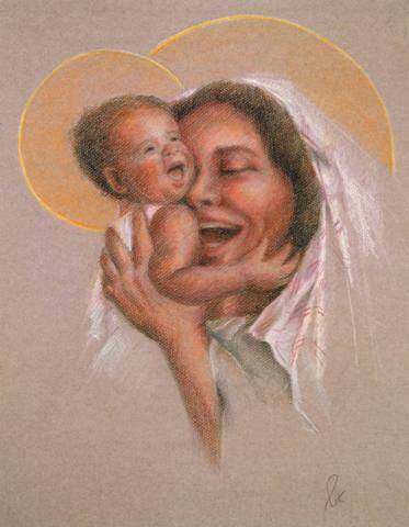 "Laughing Madonna," shared with America by Jan Peters. 