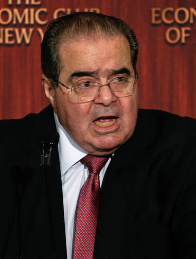 U.S Supreme Court Justice Antonin Scalia, 79, pictured in a Feb. 2 photo, was found dead of apparent natural causes at a resort in West Texas Feb. 13. (CNS photo/Peter Foley, EPA)