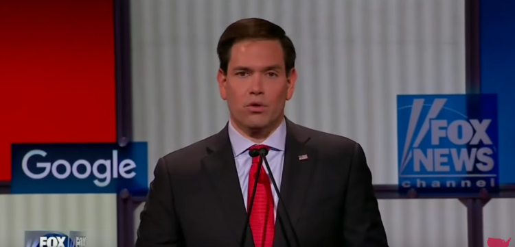 In his closing statement, Marco Rubio accused Barack Obama of "dimming" America's light.