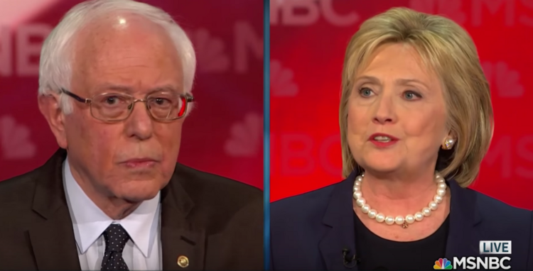 Hillary Clinton says "only" Bernie Sanders could consider her part of the establishment.