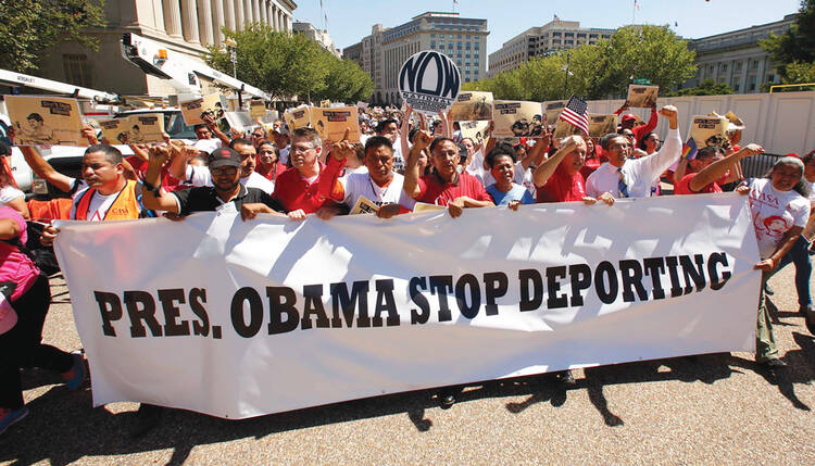 REFORM INTERRUPTED. Protesters in front of the White House on Aug. 28. 