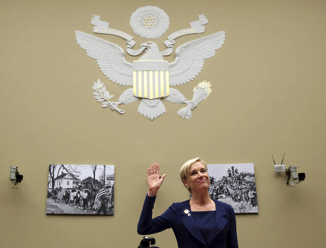 Cecile Richards, president of Planned Parenthood, before Congress