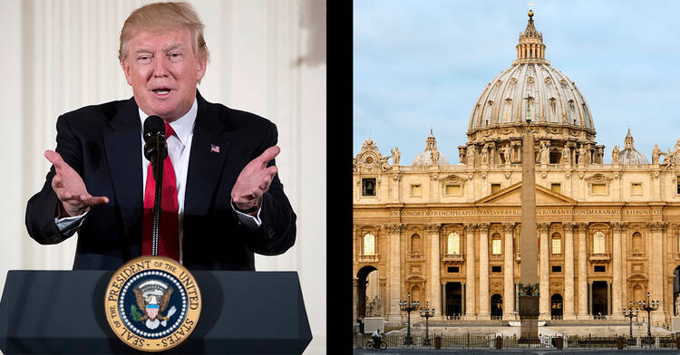 President Trump's reversal on climate change has been criticized in Rome.