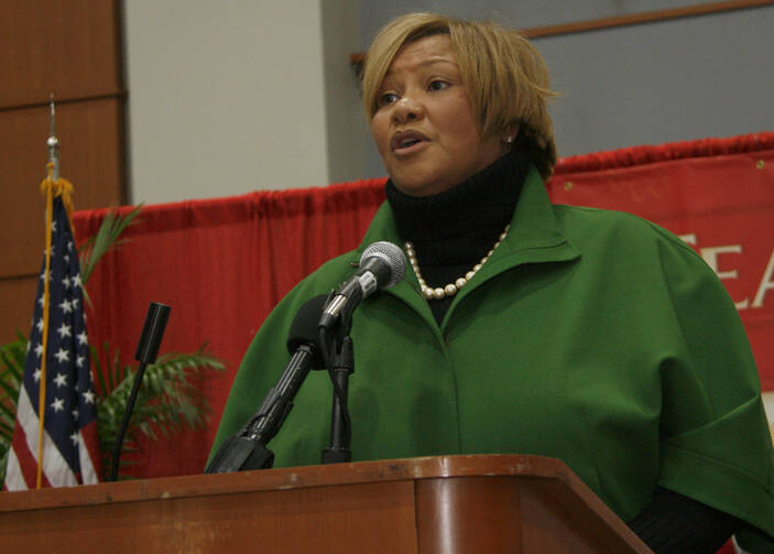 Ward 7 Councilmember Yvette Alexander (pictured here in 2009), chairperson of the Health and Human Service Committee, and Ward 1 Councilmember Brianne Nadeau offered the only votes opposing the measure.