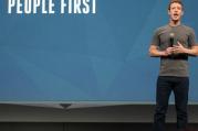 Mark Zuckerberg on stage at Facebook's F8 Conference in 2014, by Maurizio Pesce, via Flickr.