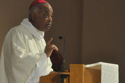 Archbishop Wilton D. Gregory of Atlanta said a legislative proposal called the Hidden Predator Act, or H.B. 605, is unfair to the Catholic Church and would be catastrophic to the church's mission. Georgia lawmakers are considering waiving the statutes of limitations for filing civil lawsuits over abuse of young people against nonprofits and businesses, but not government agencies or public schools. (CNS photo/Sean Gallagher, The Criterion)