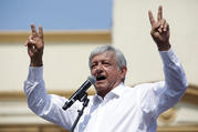 Mexican presidential front-runner Andres Manuel Lopez Obrador of the National Regeneration Movement is seen during a campaign rally in Guadalupe, Mexico, May 6. (CNS photo/Daniel Becerril, Reuters) 