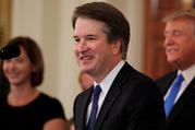Brett Kavanaugh at the White House on July 9. (CNS photo/Jim Bourg, Reuters) 
