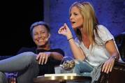 Abby Wambach and Glennon Doyle in Portland, Ore., 2017 (Greg Wahl-Stephens/AP Images for WME Live ventures, LLC)
