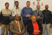 Thoko Mkhwanazi-Xaluva, head of the Commission for the Promotion and Protection of the Rights of Cultural, Religious and Linguistic Communities, seated right, with other CRL members (photo courtesy of CRL)