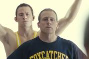 LEADER OF MEN? Steve Carell and Channing Tatum in 'Foxcatcher'