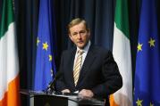 Irish Prime Minister Enda Kenny speaks during a press conference in Dublin Friday June 24, 2016 after Britain voted to leave the European Union in an historic referendum. (Niall Carson/PA via AP)