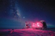 COSMIC TIME. The South Pole Telescope and the Background Imaging of Cosmic Extragalactic Polarization experiment at the Amundsen-Scott South Pole Station. 