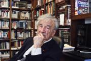  In this Sept. 12, 2012, photo Elie Wiesel is photographed in his office in New York. (AP Photo/Bebeto Matthews)
