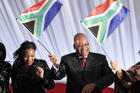FIVE MORE YEARS? South African President Jacob Zuma campaigns for another term of office.
