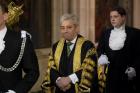 The Speaker of the House of Commons John Bercow, pictured here at the Palace of Westminster in June 2014, says he strongly opposes letting U.S. President Donald Trump address Parliament during a state visit to the U.K. (AP Photo/Matt Dunham, Pool, File)