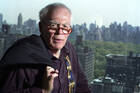Jimmy Breslin in his New York City apartment in 2004. (AP Photo/Jim Cooper, File)