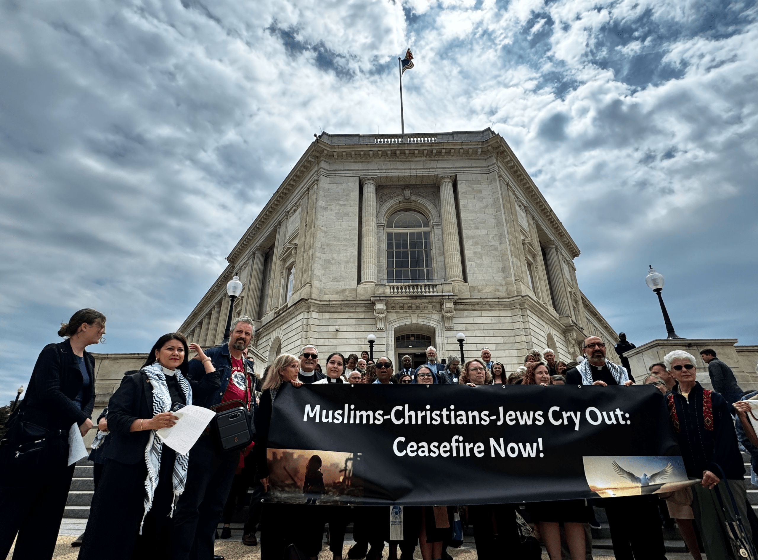 Christians rally to support aid for Palestinians, end arm sales to Israel
