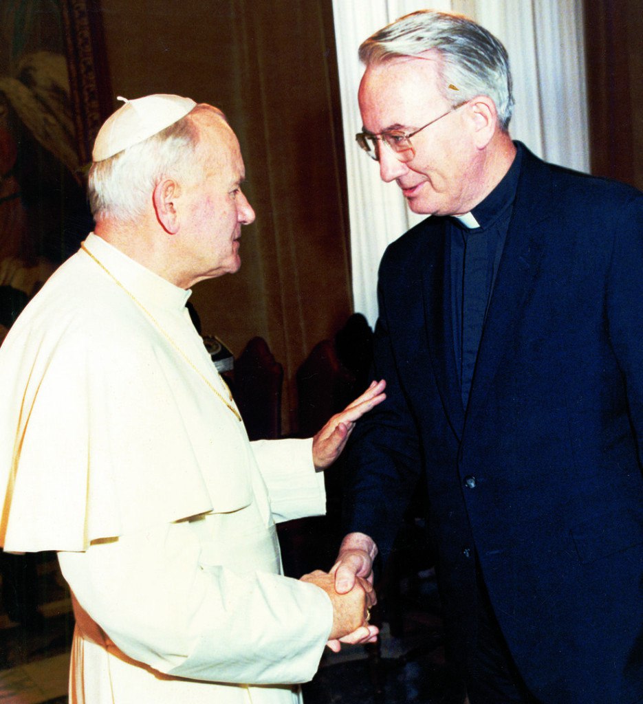 Joseph O’Hare with Pope John Paul II