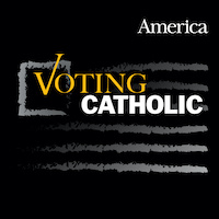 Voting Catholic Podcast Logo