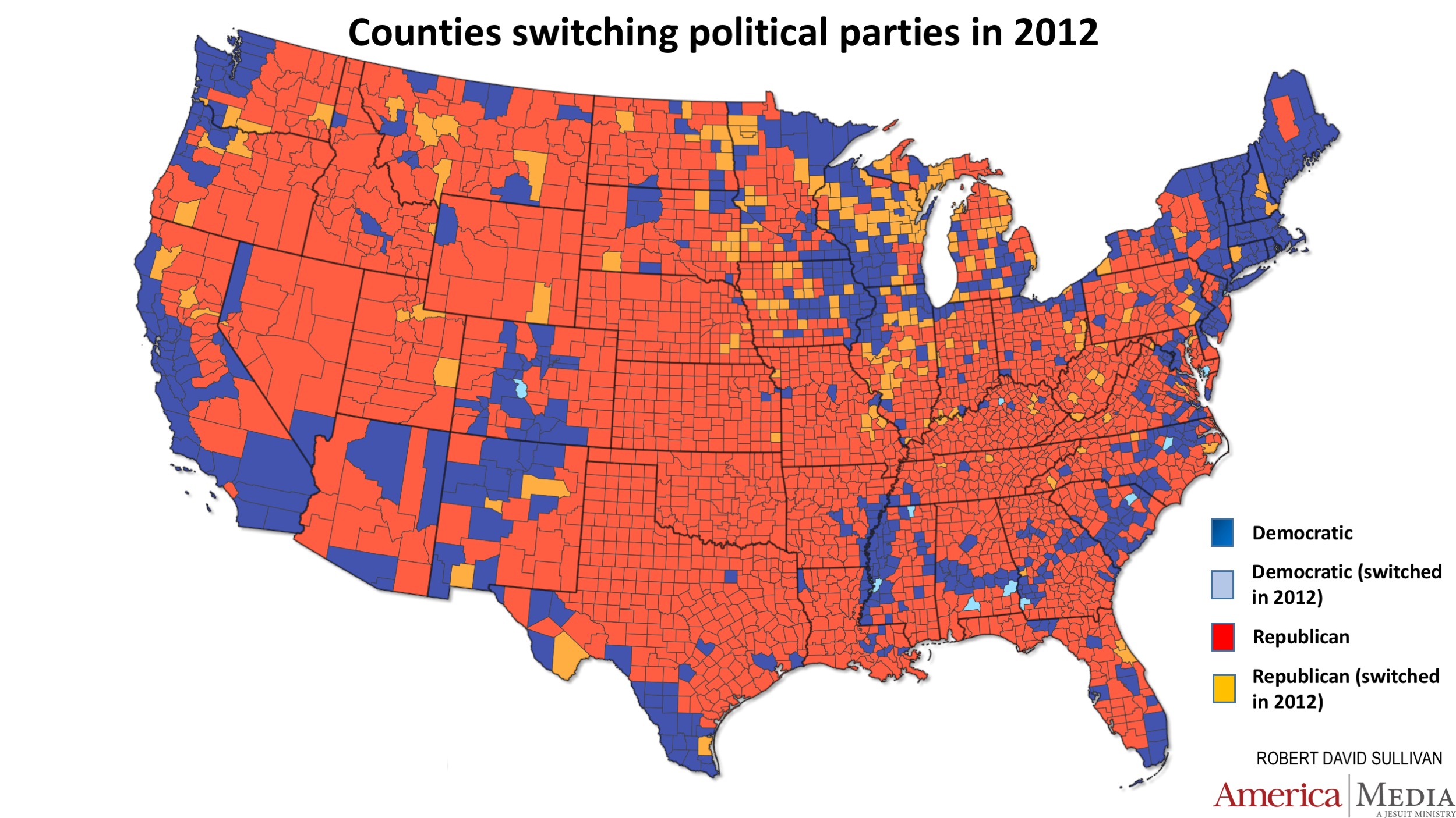 Political Map Usa Red Blue States - United States Map