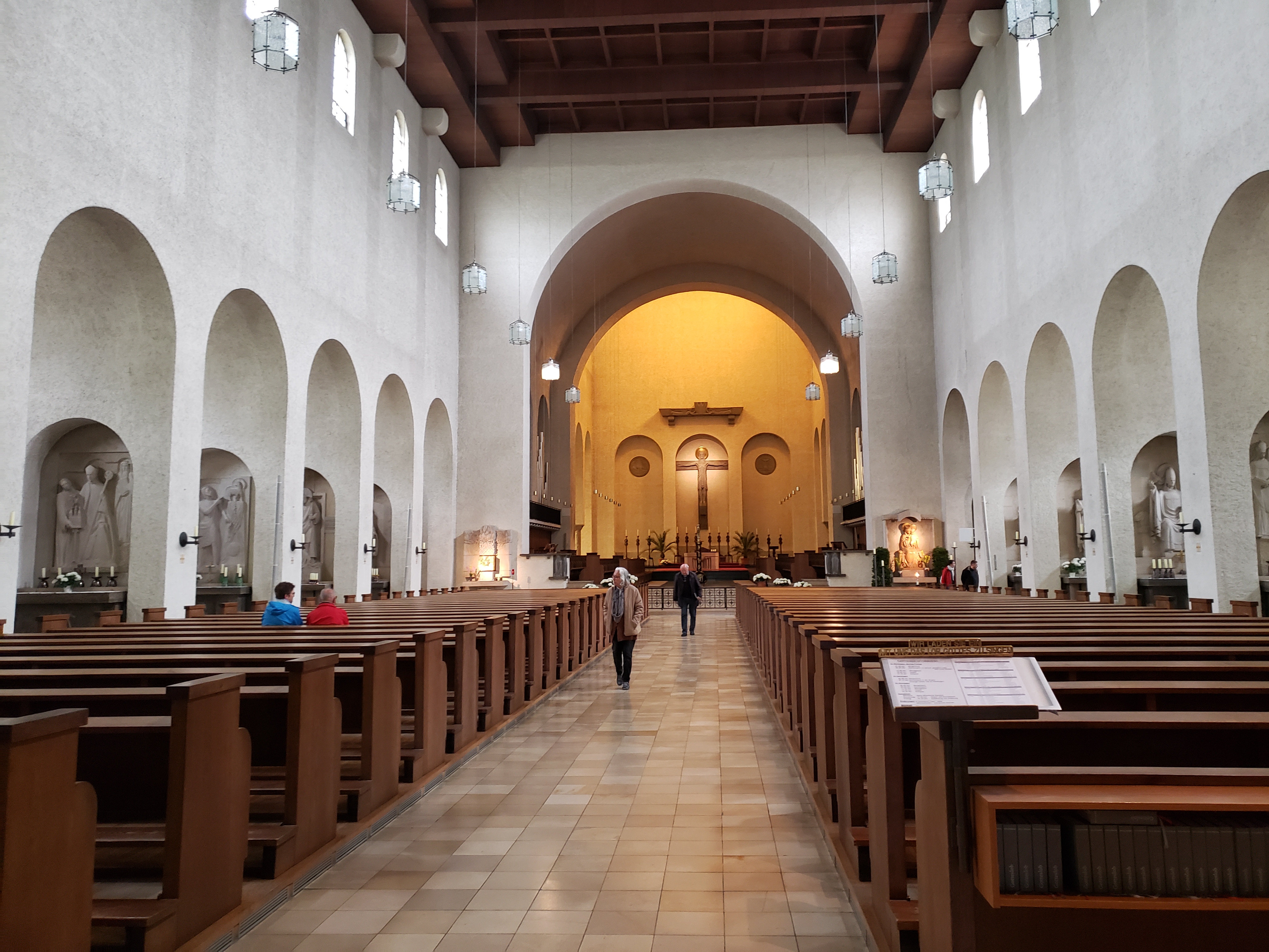 The church at the carbon-negative Munsterschwarzach Abbey. Photo by Renardo Schlegelmilch.