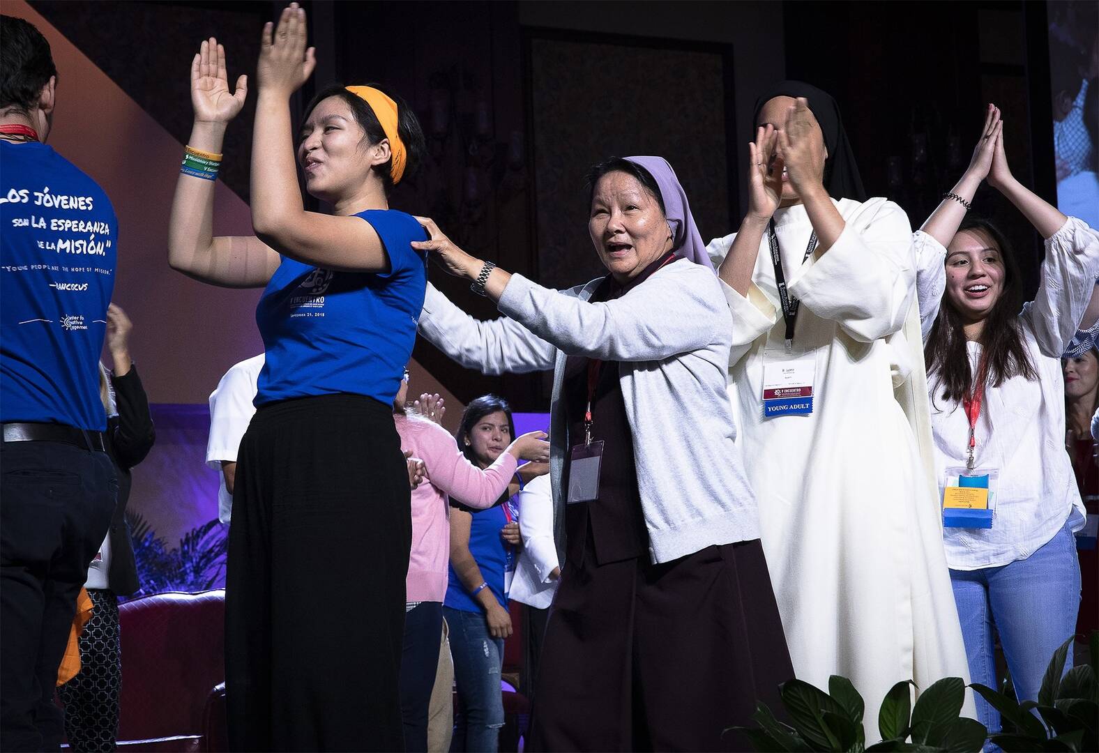 catholics dance at a v encuentro celebration