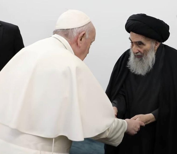 Pope Francis meets Ayatollah Sistani
