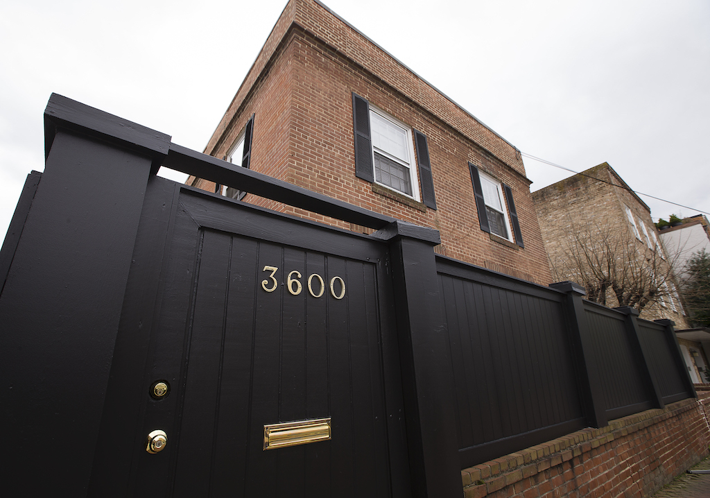 The 1973 "The Exorcist" house is seen in Washington April 17. (CNS photo/Tyler Orsburn)